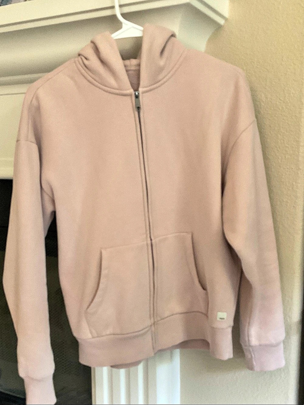 Vuori Restore Essential Full Zip Hoodie Pink XS